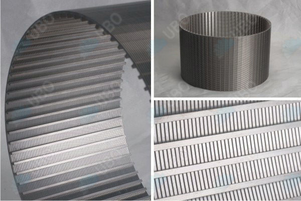 Welded wire wedge screen mesh drum cylinder for water filtration system