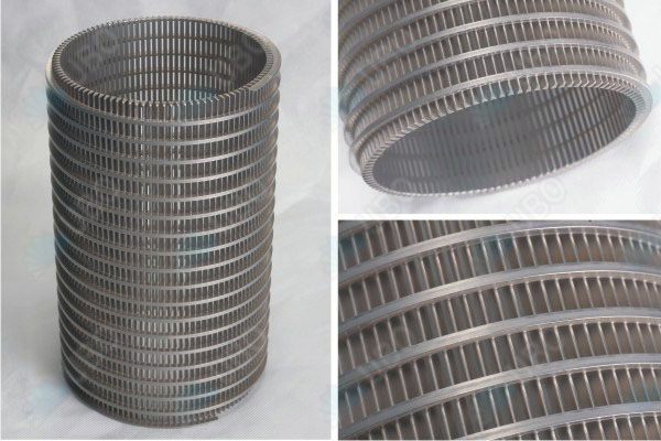 Welded wire wedge screen mesh drum cylinder for water filtration system