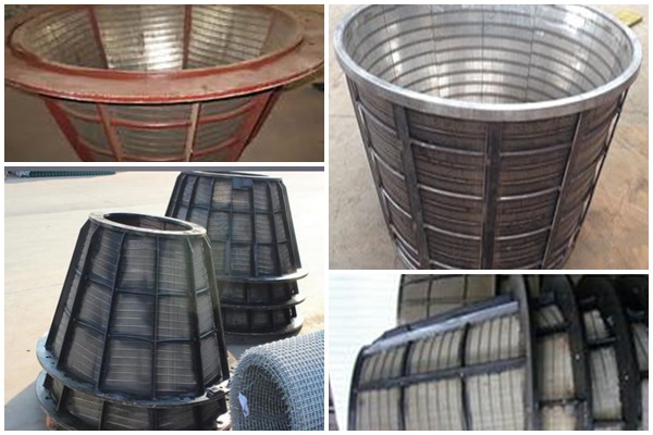 wedge wire strainer basket