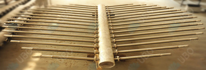 wedge wire screen header lateral