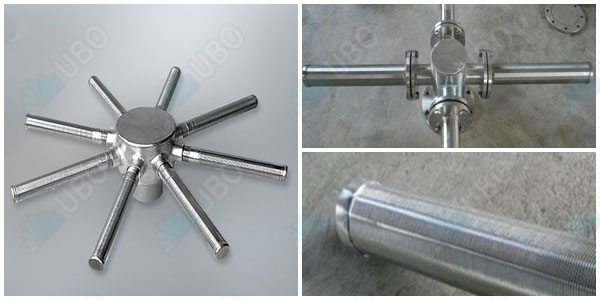 Stainless steel wedge wire screen distributor for filtration