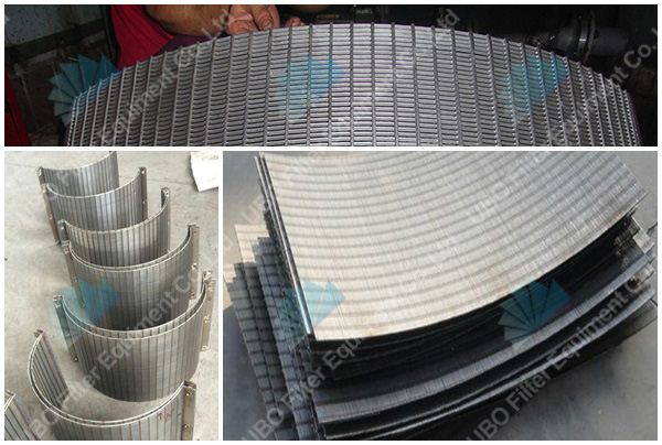 Stainless steel V-wire curve bend screen