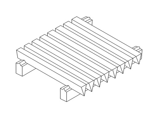 Slotted wedge wire screen panel