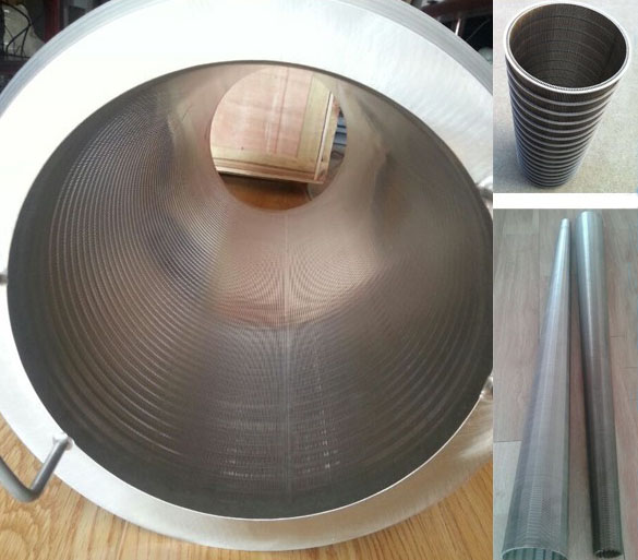 mining wedge wire welded filter pipe