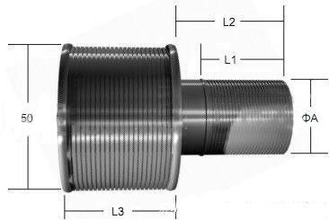 wedge wire screen Wedge Wire V wire water filtration nozzle 