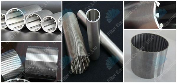 Stainless steel v shap wedge wire screen cylinder