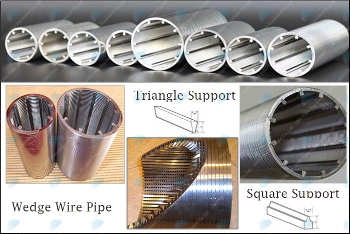 mining wedge wire welded filter tube 