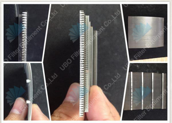 Wedge wire flat screen panel for liquid filtration