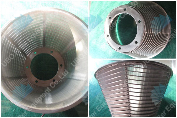 Stainless Steel Johnson Wedge wire screen for centrifuge basket