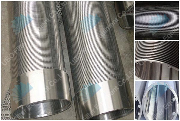 stainless steel construction with wedgec wire cylinders