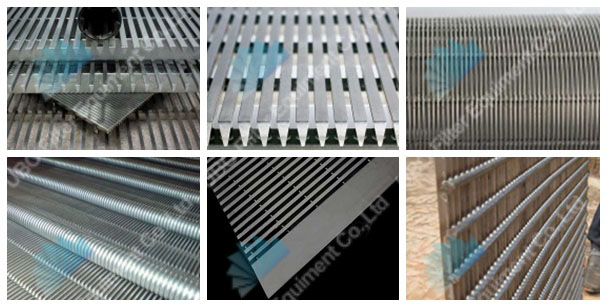 Welded wedge wire screen well slot screen panel