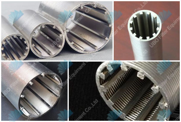 stainless steel V slot wire wrapped pipe screen