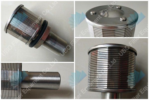 Stainless steel johnson wedge wrapped wire screen filter nozzle strainer 