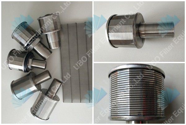 Johnson type wedge wire filter nozzle strainer used for water filtration system