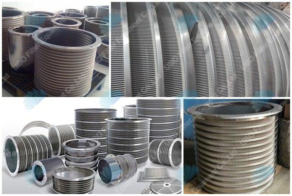 high quality paper mill wedge wire screen basket