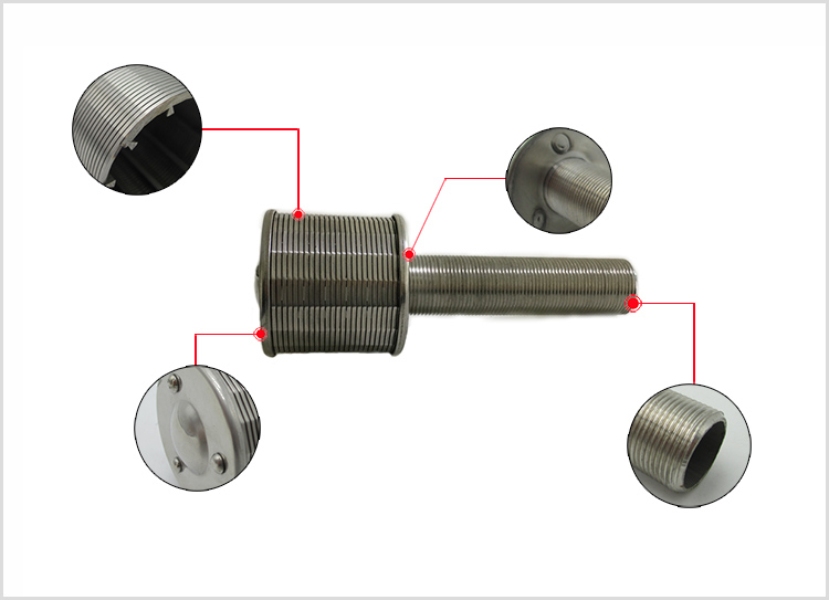 Hastelloy wedge wire screen filter nozzles used for lithium brine solution