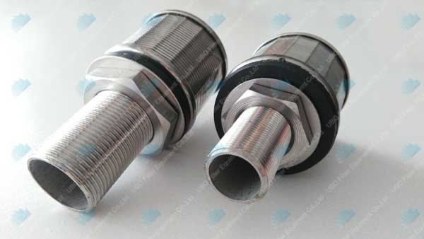 stainless steel ion excganger v wire filter nozzle 