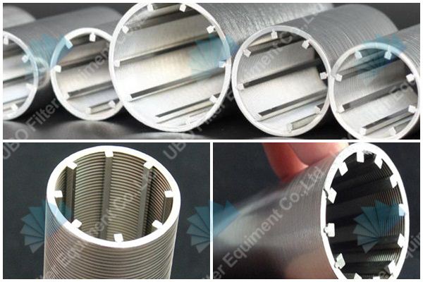 Stainless steel slotted wire screen pipe filter