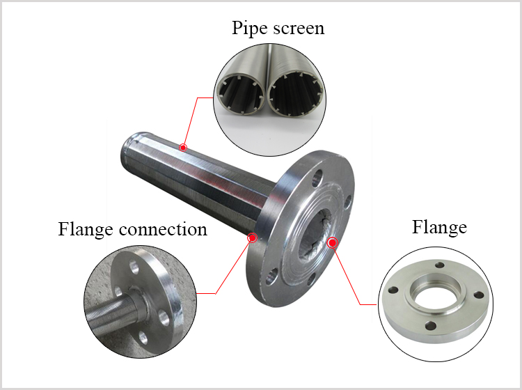 Wedge Wire type water filter strainer resin trap element