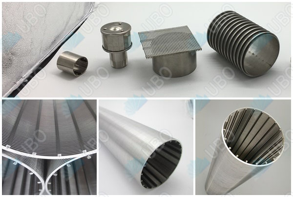 Wedge Wire wedge v wire screen slot tube filter for backwash duplex strainer