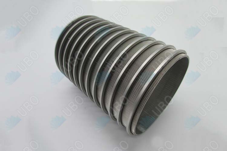 Wedge wrapped wire screen filter tubes in SS 304 VEE wire screen