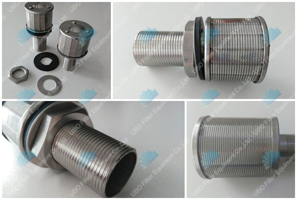 AISI 304 water well screen Wedge Wire type filter nozzle strainer