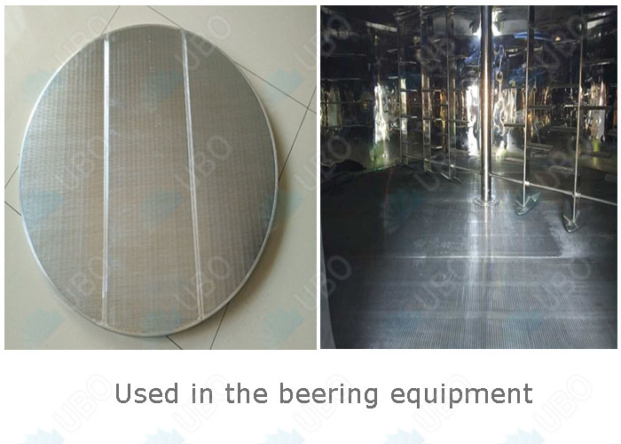 application of Wedge wire lauter tun screens for brewing tank false bottom