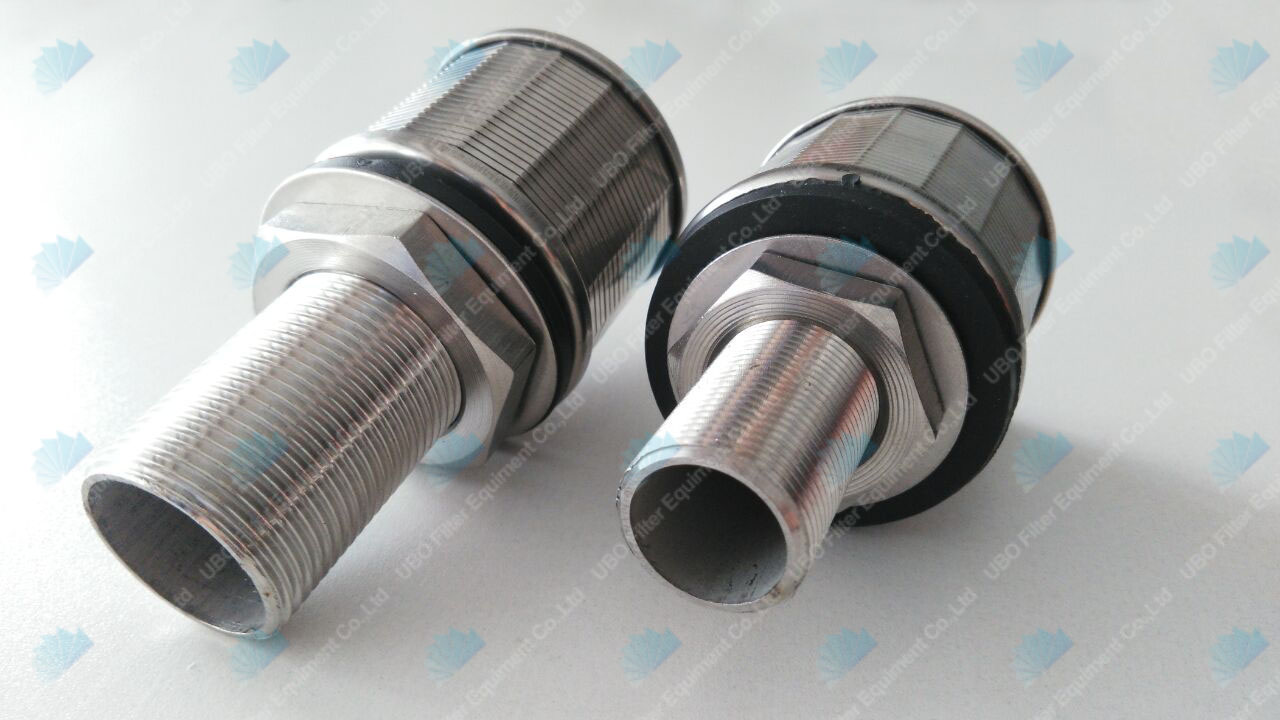 ss wedge wire wrapped Wedge Wire screen filter nozzle for water treatment