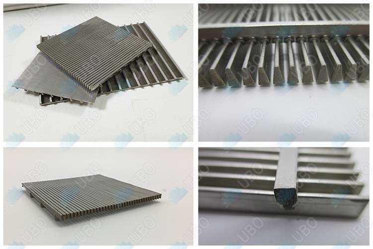 Flat wedge wrap v wire screen plate stainless steel screen slot well water panel