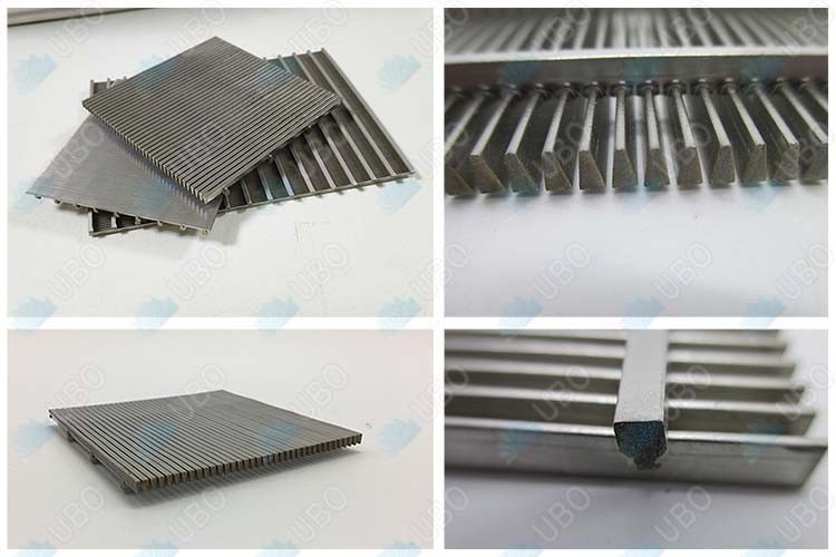 Johnson type wedge v wire screen plate for wastewater treatment 