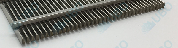 structure of SS 304 Flat wedge wire Wedge Wire screen panel