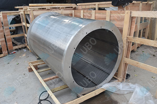 Welded wire wedge screen mesh drum cylinder for water filtration system