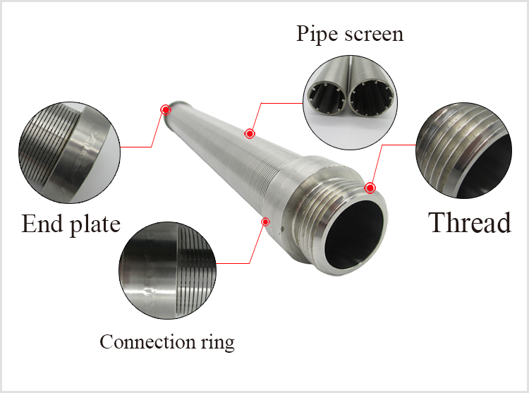 structure of SS wedge wire wrapped screen tube