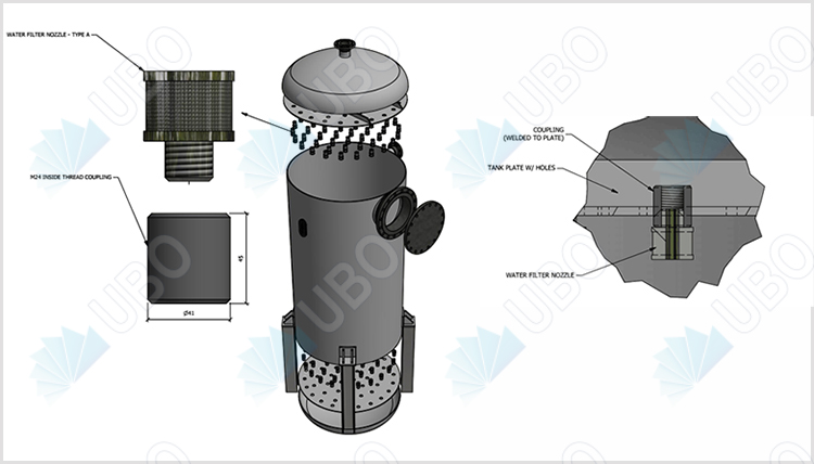 Johnson water filter nozzle wedge wire screen supplier