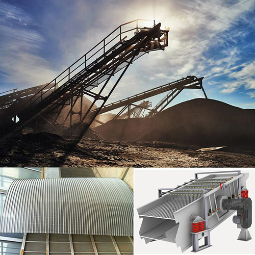 wedge wire screen panels heavy loads for coal mining