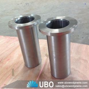 Wedge wire resin trap strainer screen