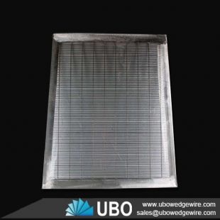 Stainless steel wedge slot v wire bar screen panels