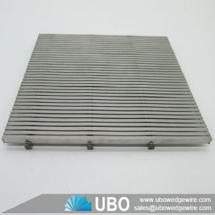 Johnson type wedge v wire screen plate for wastewater treatment