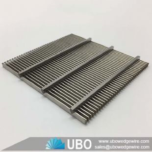 Stainless steel wedge v wire slotted screen sieve screen panel for waste water treatment