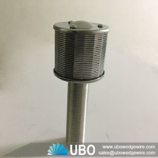 Wedge wire water filter nozzle strainer for water filter equipment bottom