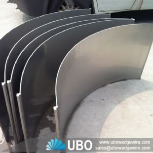 SS wedge wire slot wire dewatering curved sieve bend screen panel