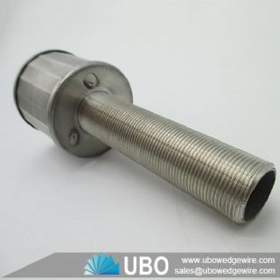 ss wedge wire wrapped johnson screen filter nozzle for water treatment