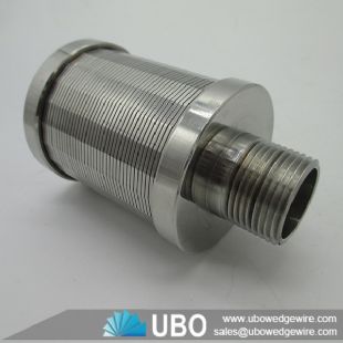 ss wedge wire wrapped Wedge Wire screen filter nozzle for water treatment