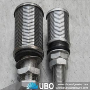 Sintered filter for water treatment filter nozzles
