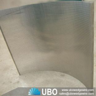 Stainless steel 304 Wastewater Treatment Tilted Wedge Wire Sieve bend screen