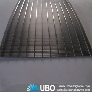 wedge shaped wire around wedge V wire cross flow sieve bend screen