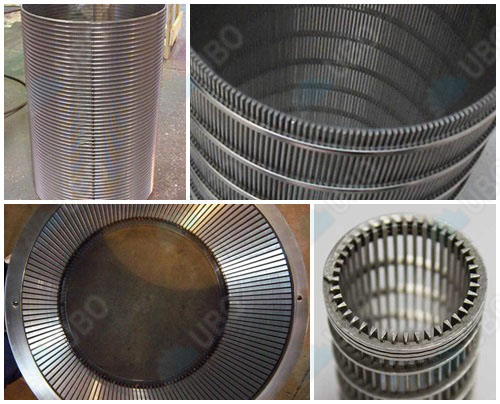 Stainless Steel V Wire Wrapped Strainer Cylinder Screen