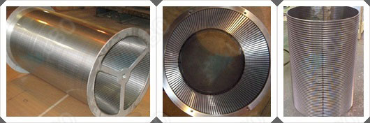 stainless steel wedge wire welded drum screen