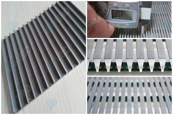 flat wedge wire panel