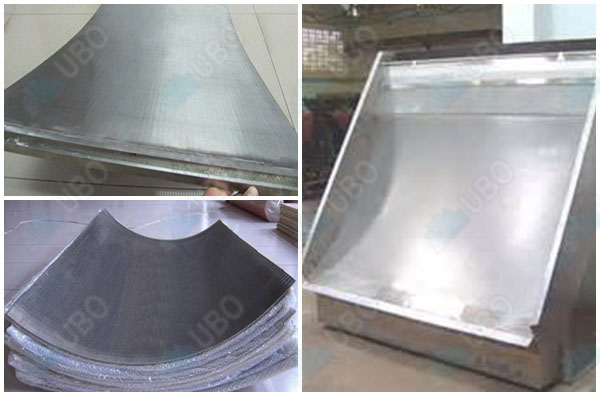 wedge wire vibrate screen for food procesing